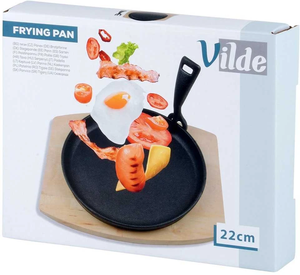 Vilde Gili puodas 22 cm su mediniu padėkliuku