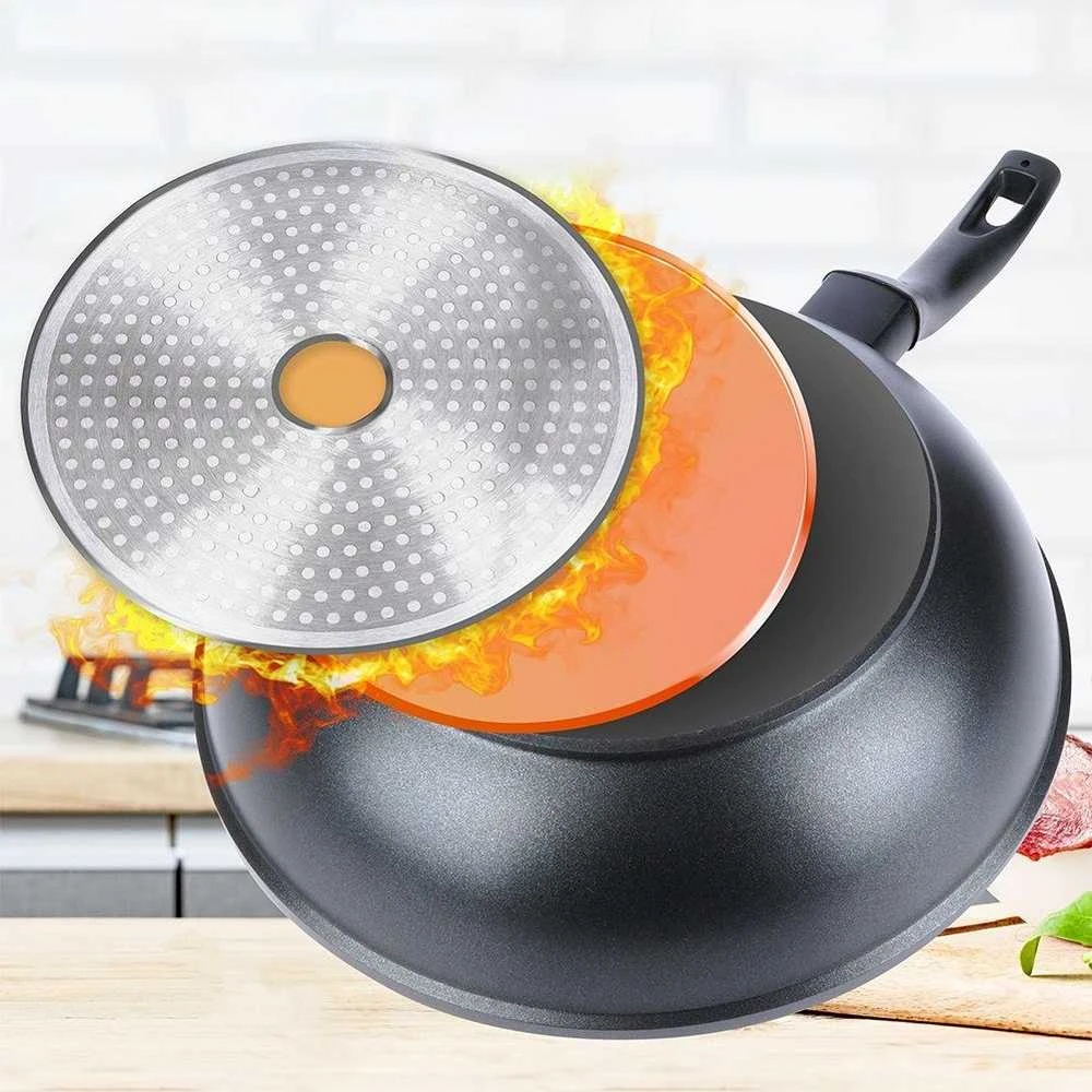 Orion Wok keptuvė GRANDE 30 cm granitinė