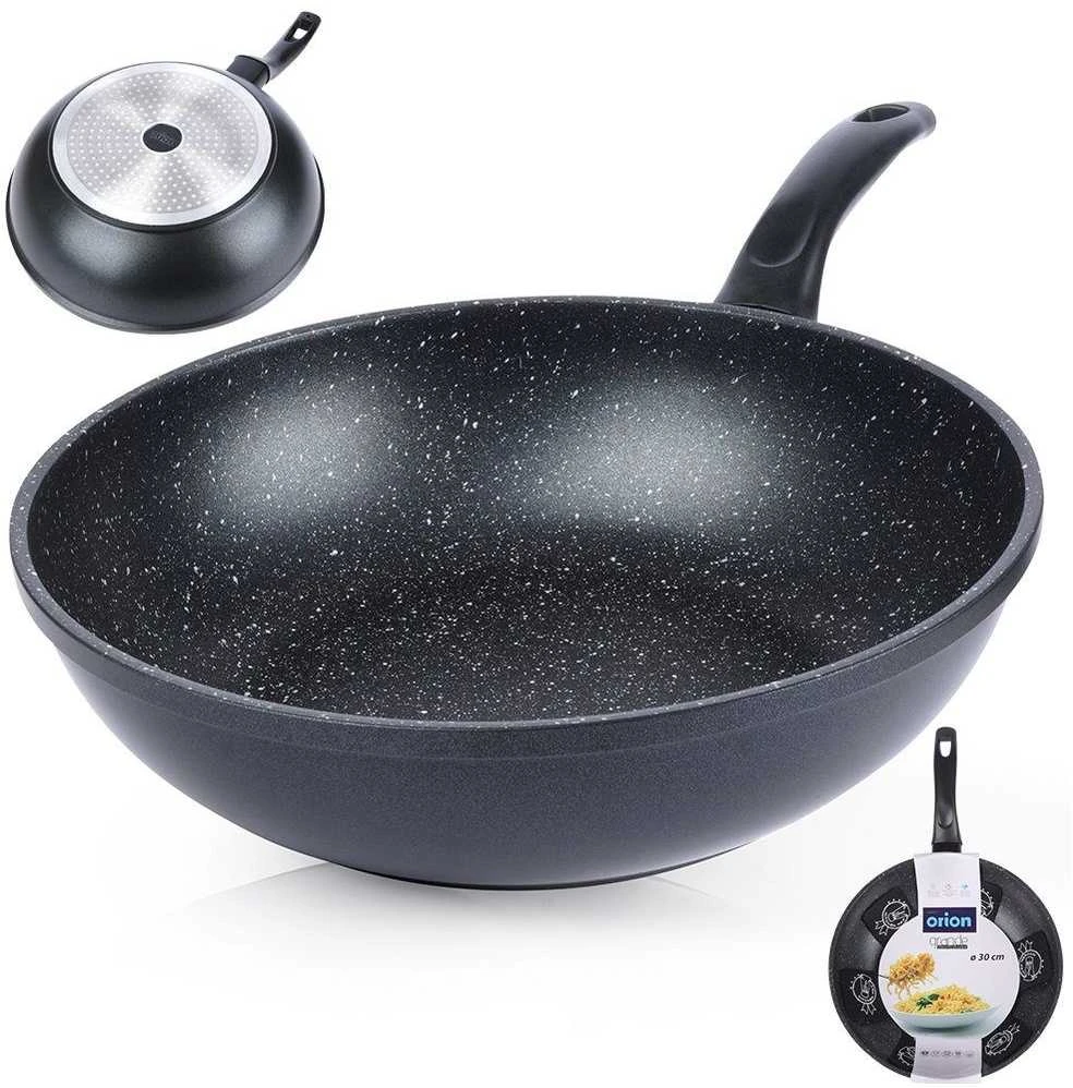 Orion Wok keptuvė GRANDE 30 cm granitinė