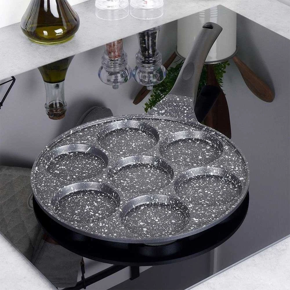 Orion Keptuvė kiaušiniams GRANDE 27 cm granitinė 7 formos