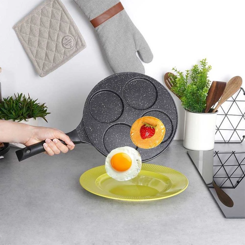 Orion Keptuvė kiaušiniams GRANDE 27 cm - granitinė, 4 formos