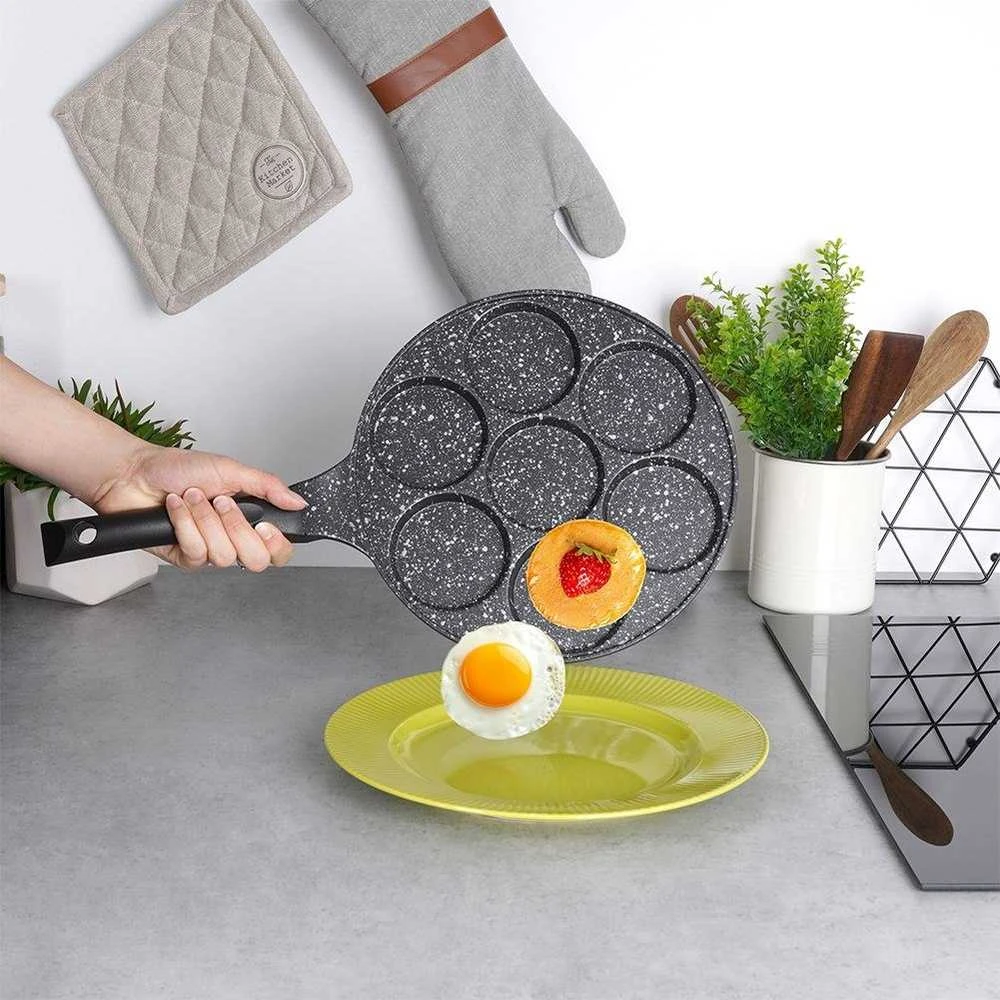 Orion Keptuvė kiaušiniams GRANDE 27 cm granitinė 7 formos
