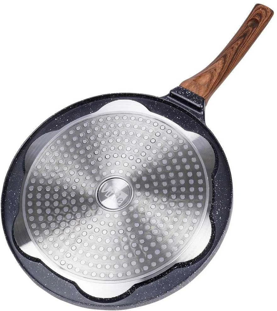 Vilde Keptuvė kiaušiniams granitinė neprideganti Juodas&WOOD 26 cm