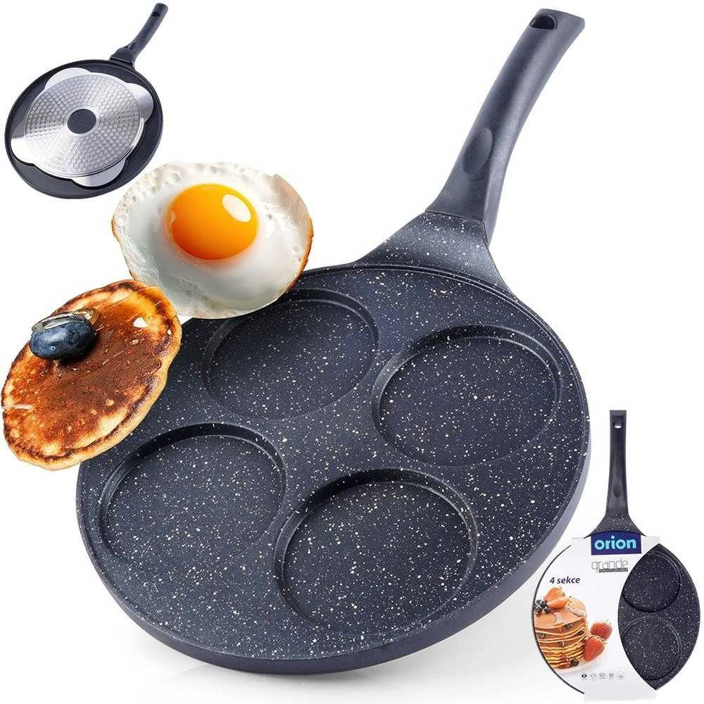 Orion Keptuvė kiaušiniams GRANDE 27 cm - granitinė, 4 formos