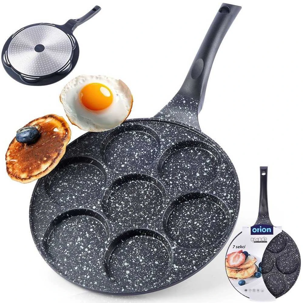 Orion Keptuvė kiaušiniams GRANDE 27 cm granitinė 7 formos