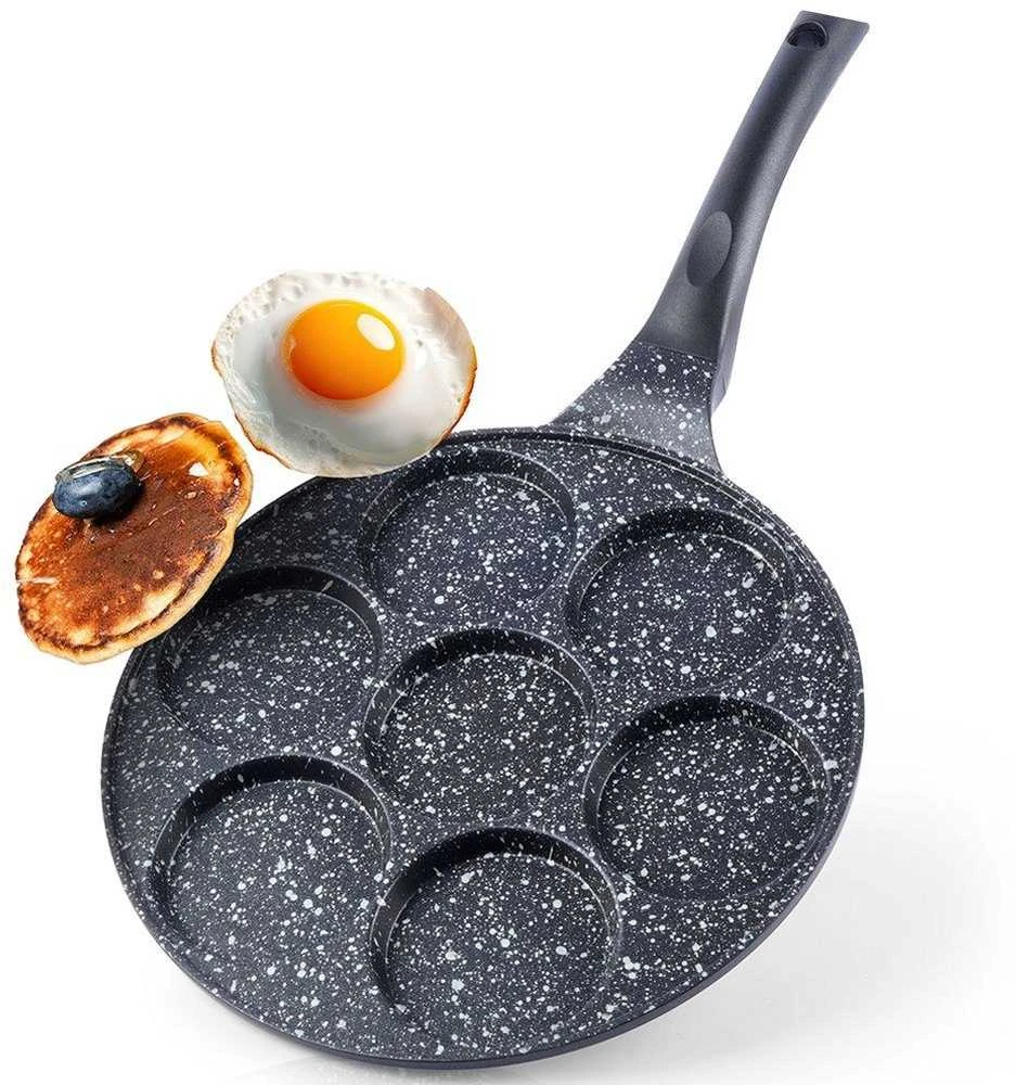 Orion Keptuvė kiaušiniams GRANDE 27 cm granitinė 7 formos