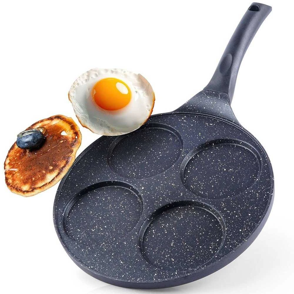 Orion Keptuvė kiaušiniams GRANDE 27 cm - granitinė, 4 formos