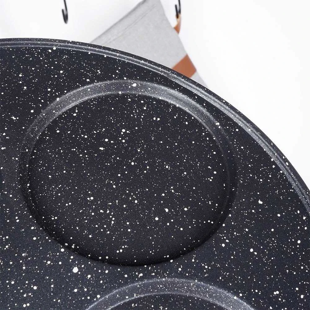 Orion Keptuvė kiaušiniams GRANDE 27 cm - granitinė, 4 formos
