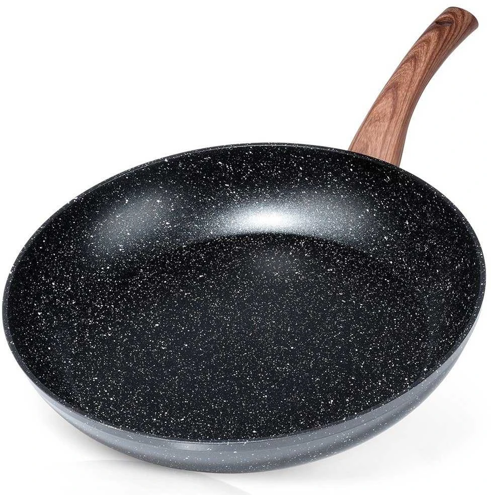 Keptuvė Vilde Juodas&amp;Wood 32 cm su granitine danga