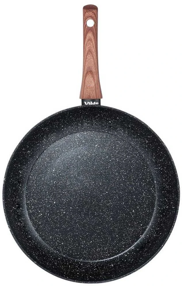Keptuvė Vilde Juodas&amp;Wood 32 cm su granitine danga