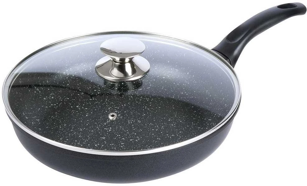 Orion granitinė keptuvė su stikliniu dangteliu 28 cm