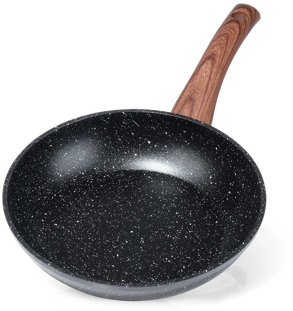 Keptuvė Vilde Juodas&amp;Wood 20 cm su granitine danga