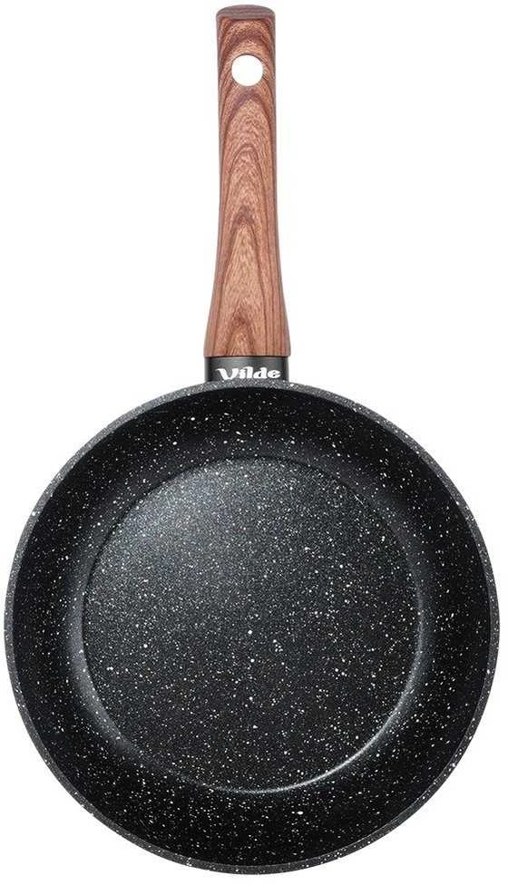 Keptuvė Vilde Juodas&amp;Wood 20 cm su granitine danga