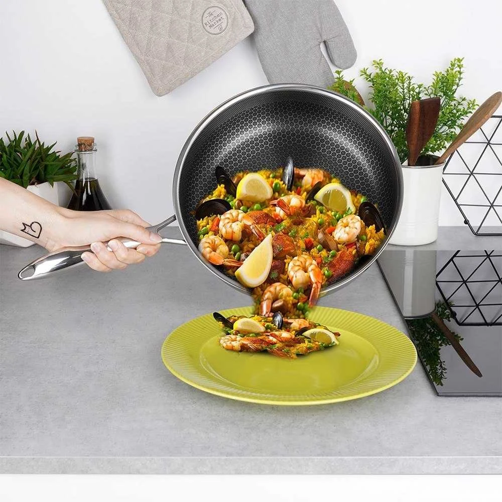 Orion Plieninė keptuvė gili 26 cm COOKCELL