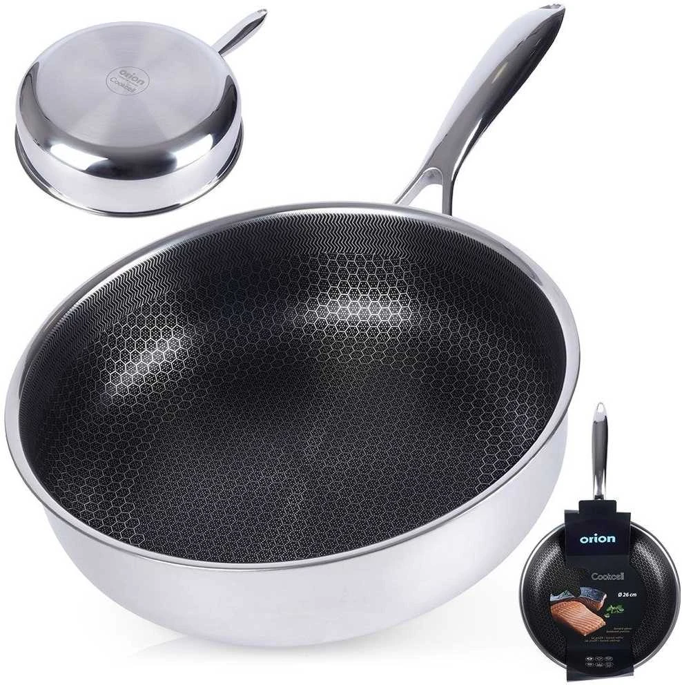 Orion Plieninė keptuvė gili 26 cm COOKCELL