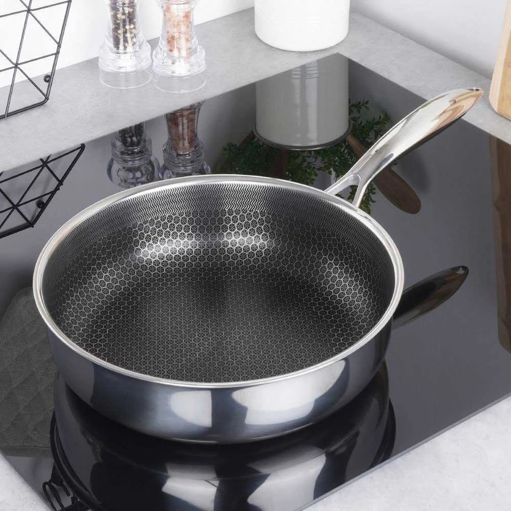 Orion Plieninė keptuvė gili 26 cm COOKCELL