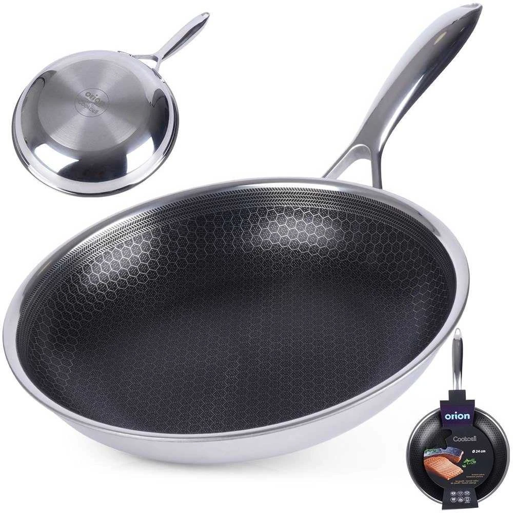 Orion Plieninė keptuvė COOKCELL 24 cm, nelipni