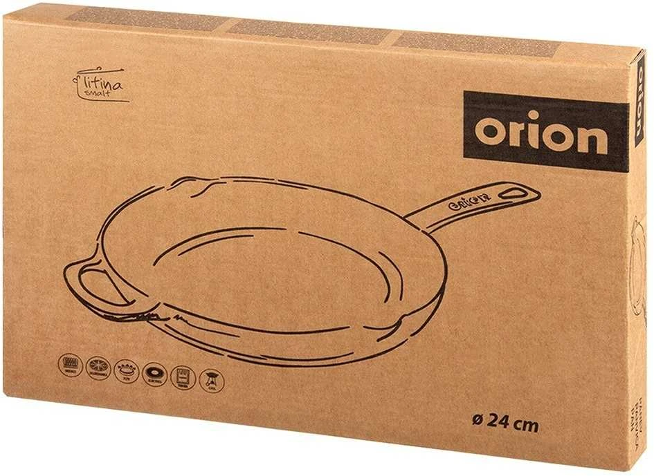 Krisberg Orion Ketaus keptuvė 24 cm emaliuota, universali naudojimui