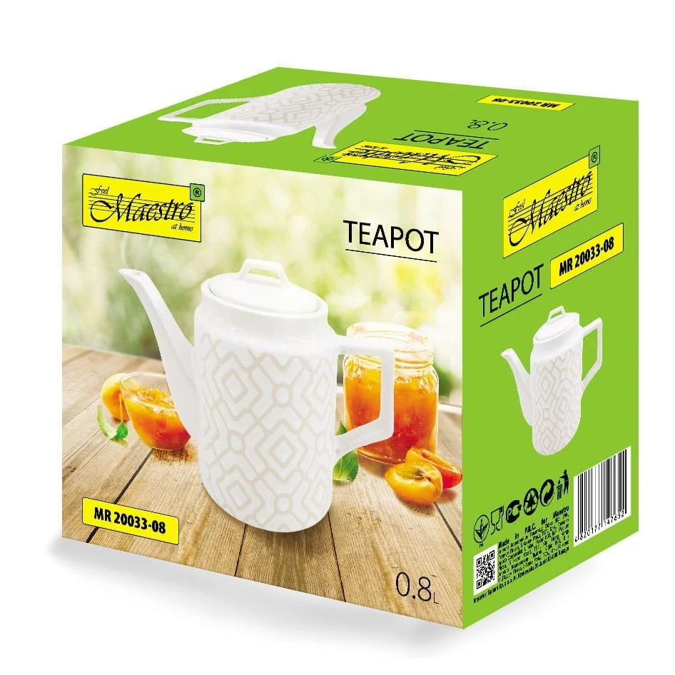Keraminis arbatinukas Maestro 800 ml pakuotės dėžė