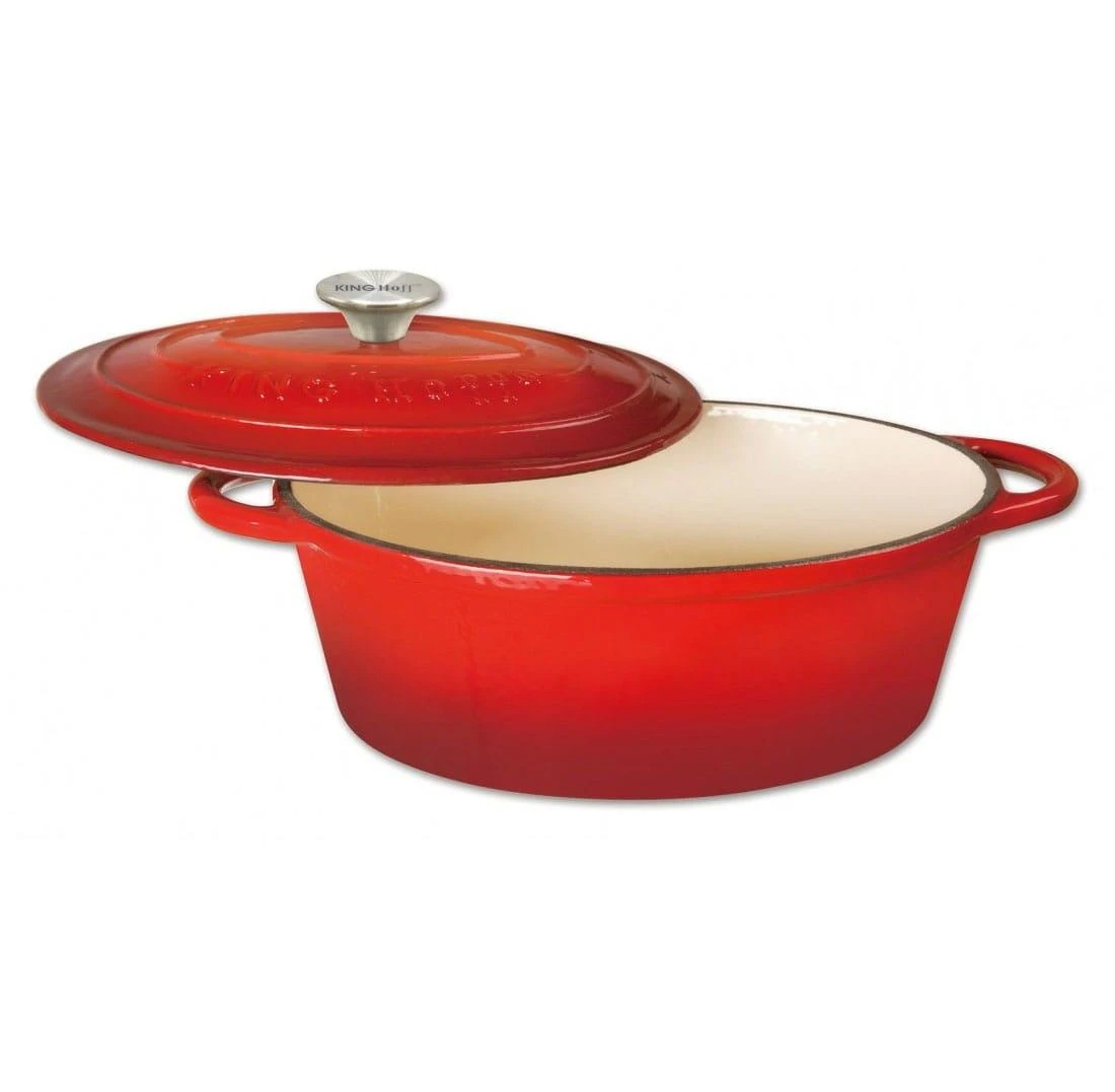 King Hoff Brytfanka Kepimo keptuvė 4,5 l, raudonas ketus, „Kinghoff“