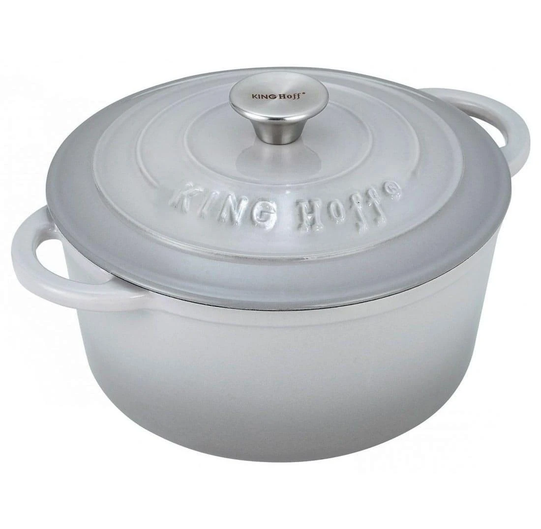 King Hoff Puodas Ketaus puodas su dangčiu, 24 cm skersmens, 4 l, pilkas, „Kinghoff“