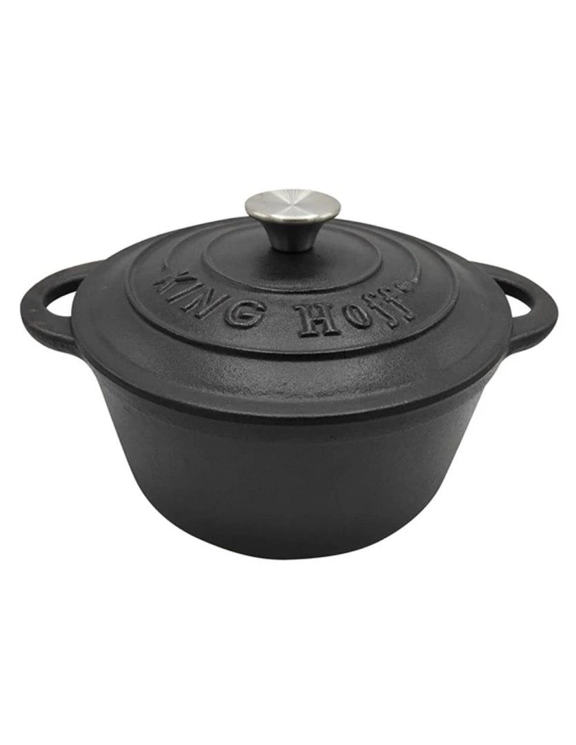 King Hoff Puodas Puodas su dangčiu, ketaus, 22 cm skersmens, 2,4 l, „Kinghoff“