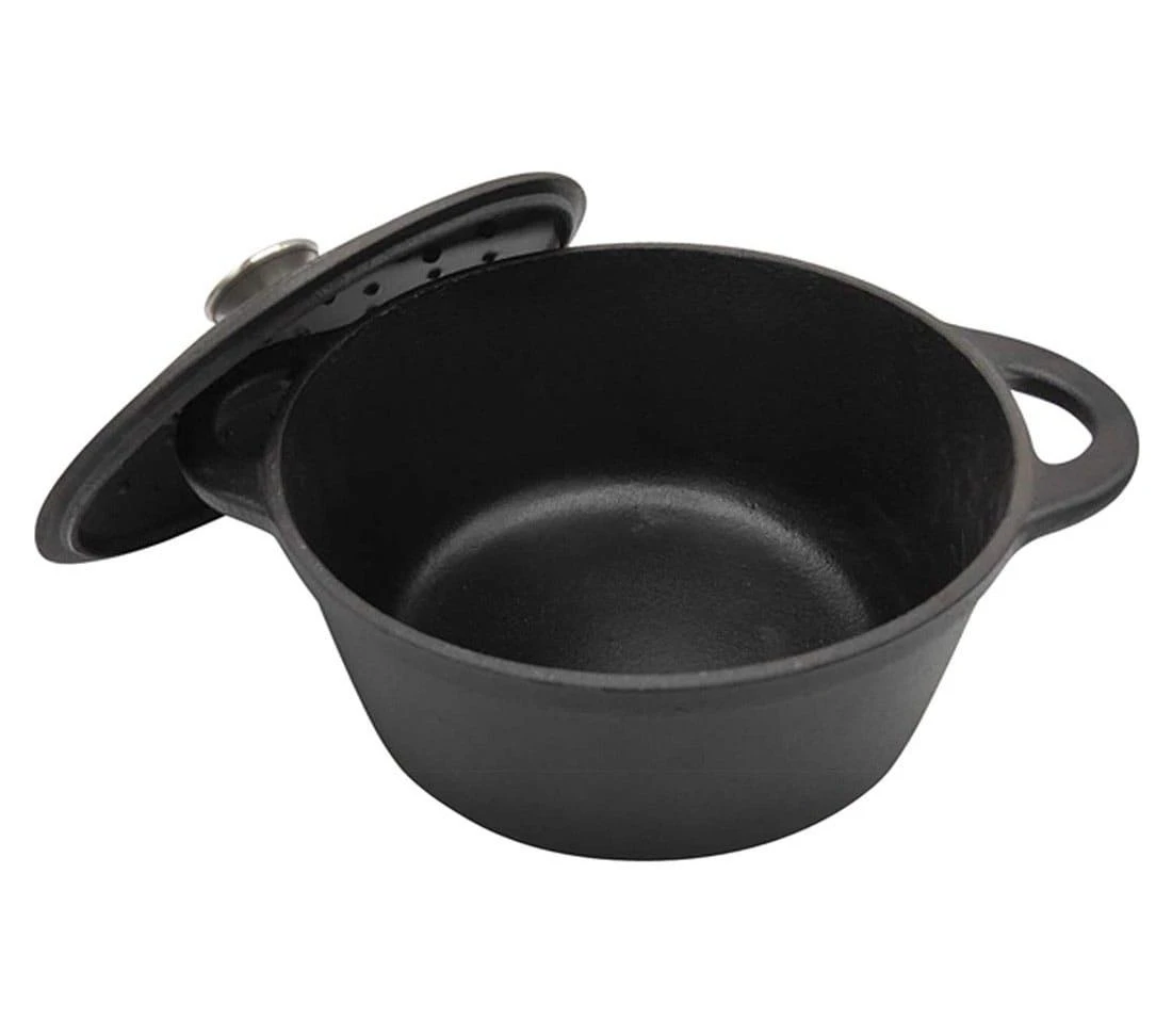 King Hoff Puodas Puodas su dangčiu, ketaus, 24 cm skersmens, 4 l, juodas, „Kinghoff“