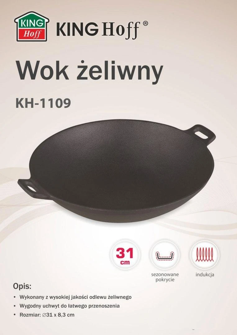 King Hoff KETUS WOK 31cm KINGHOFF KH-1109