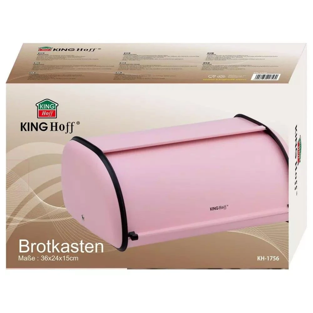 Chlebak Plieninė duoninė, rožinė „Kinghoff“