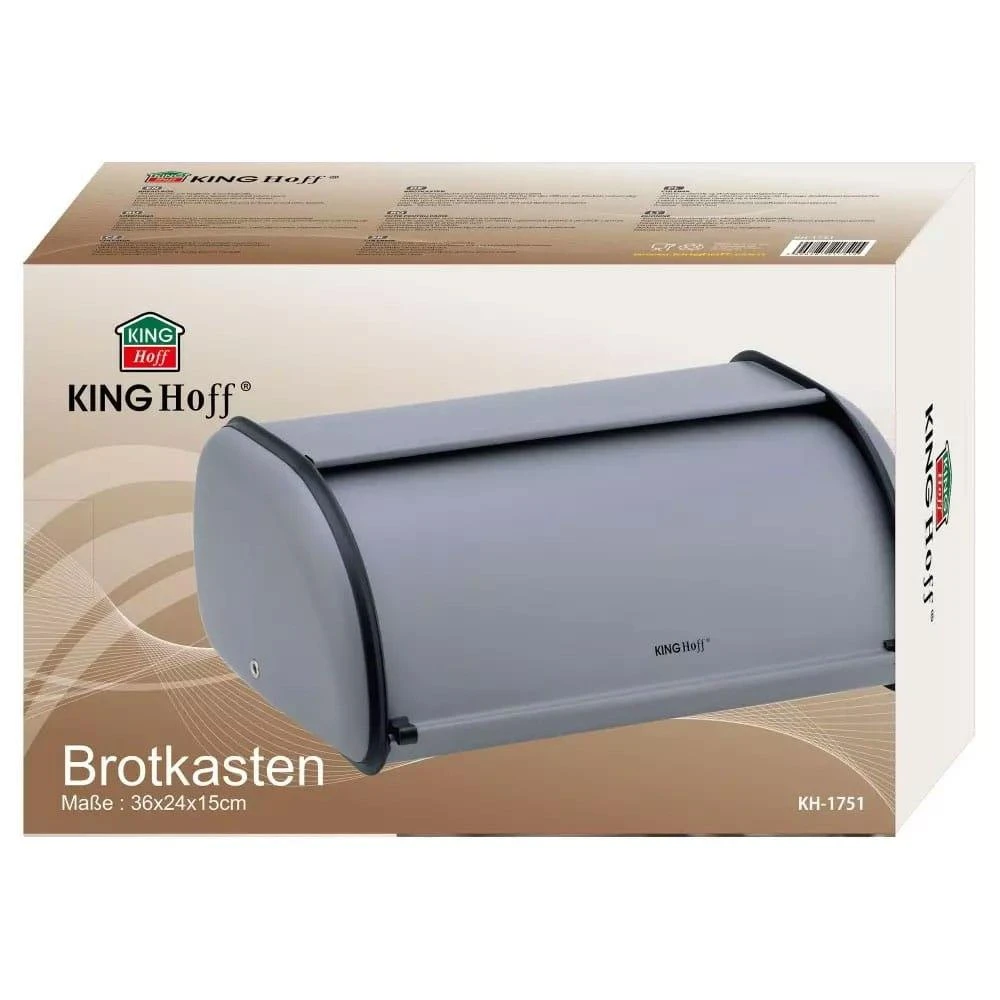 Chlebak Plieninė duoninė, pilka „Kinghoff“