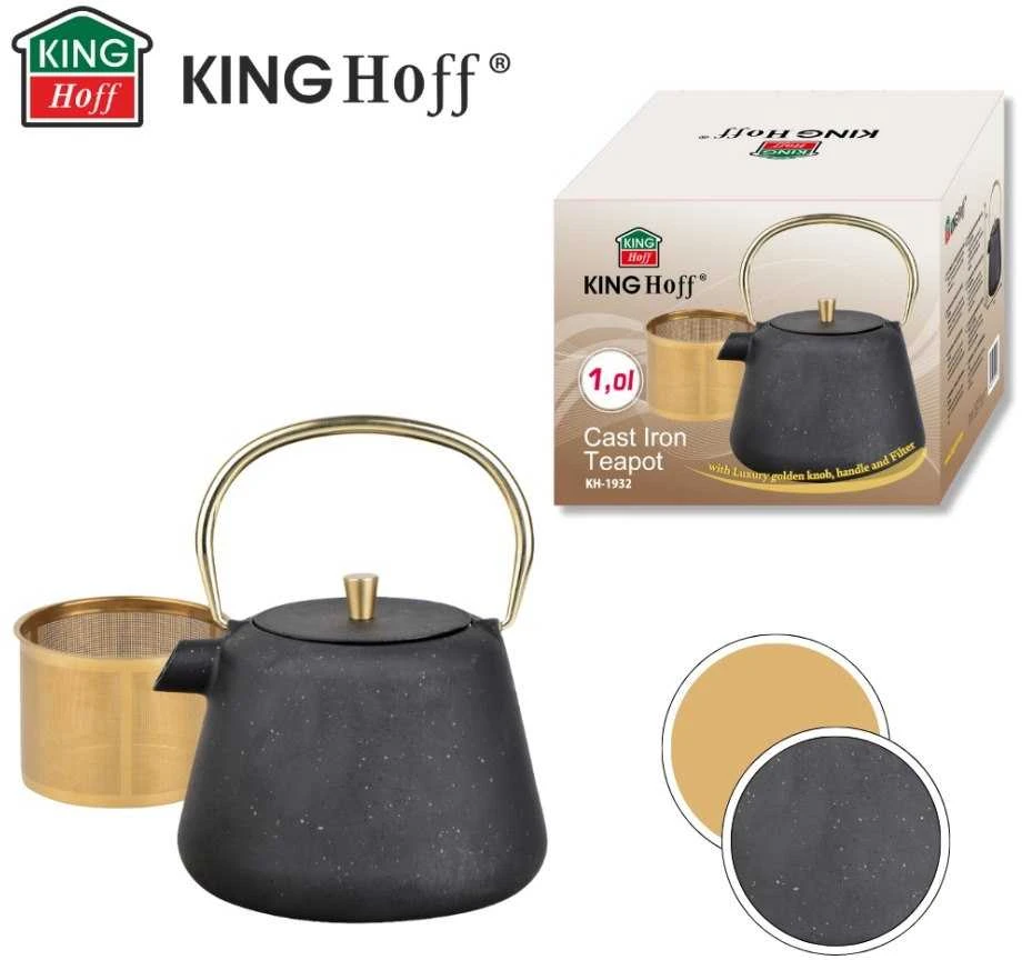 King Hoff CZAJNICZEK ŻELIWNY ZAPARZACZ DO HERBATY KAWY 1.0L KINGHOFF KH-1932