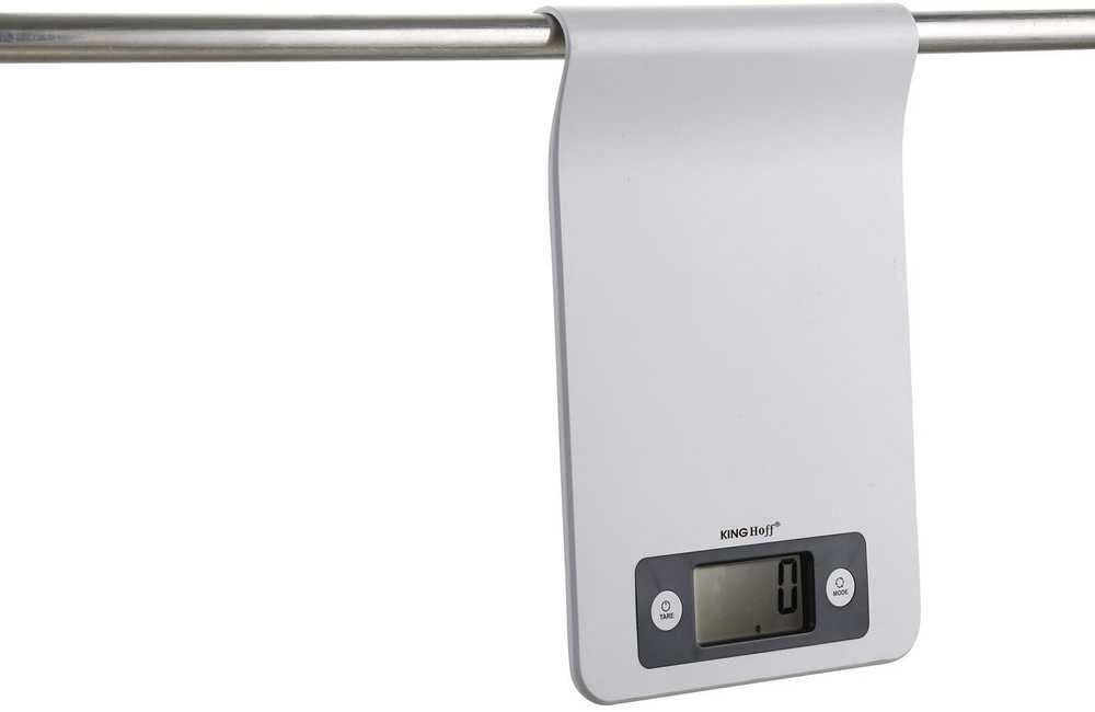 Virtuvinės svarstyklės Waga Svarstyklės Virtuvės svarstyklės, baltos, 5kg, „Kinghoff“