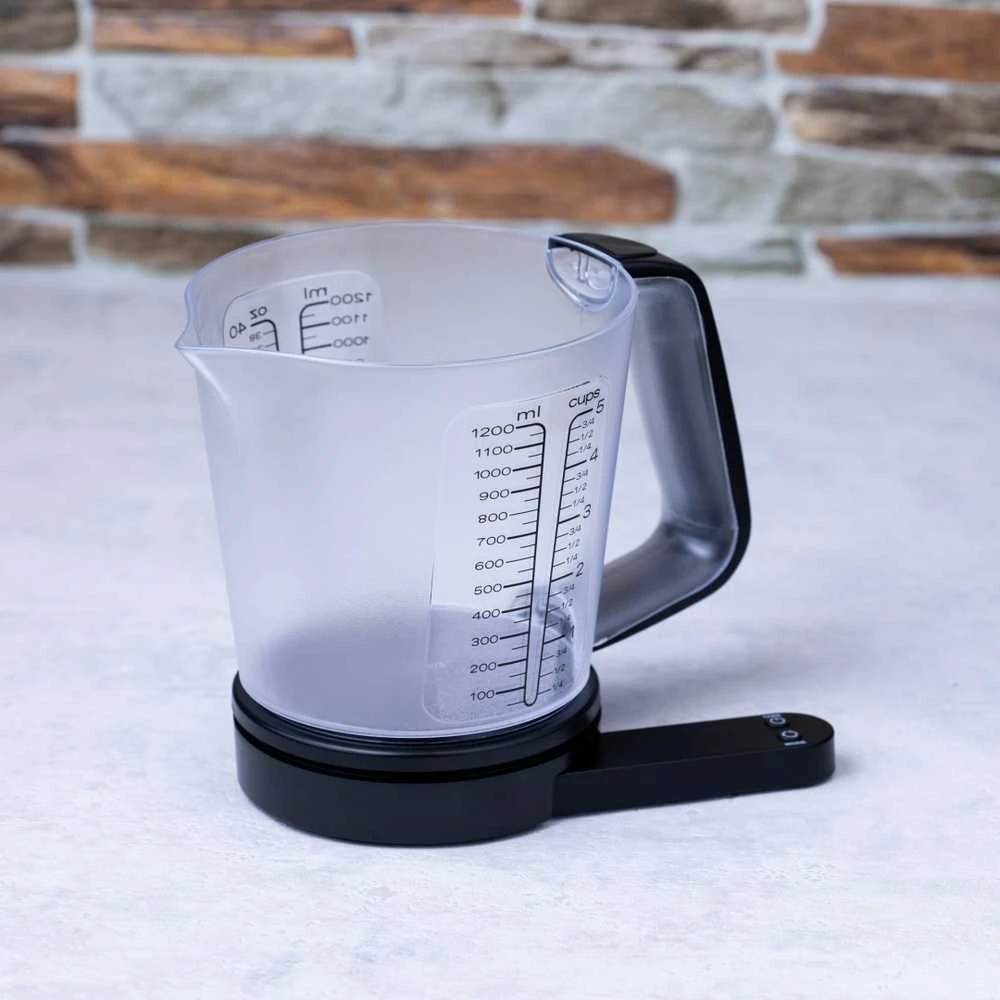 Virtuvinės svarstyklės King Hoff Svarstyklės Virtuvės svarstyklės su matavimo puodeliu, 1,5 l Kinghoff