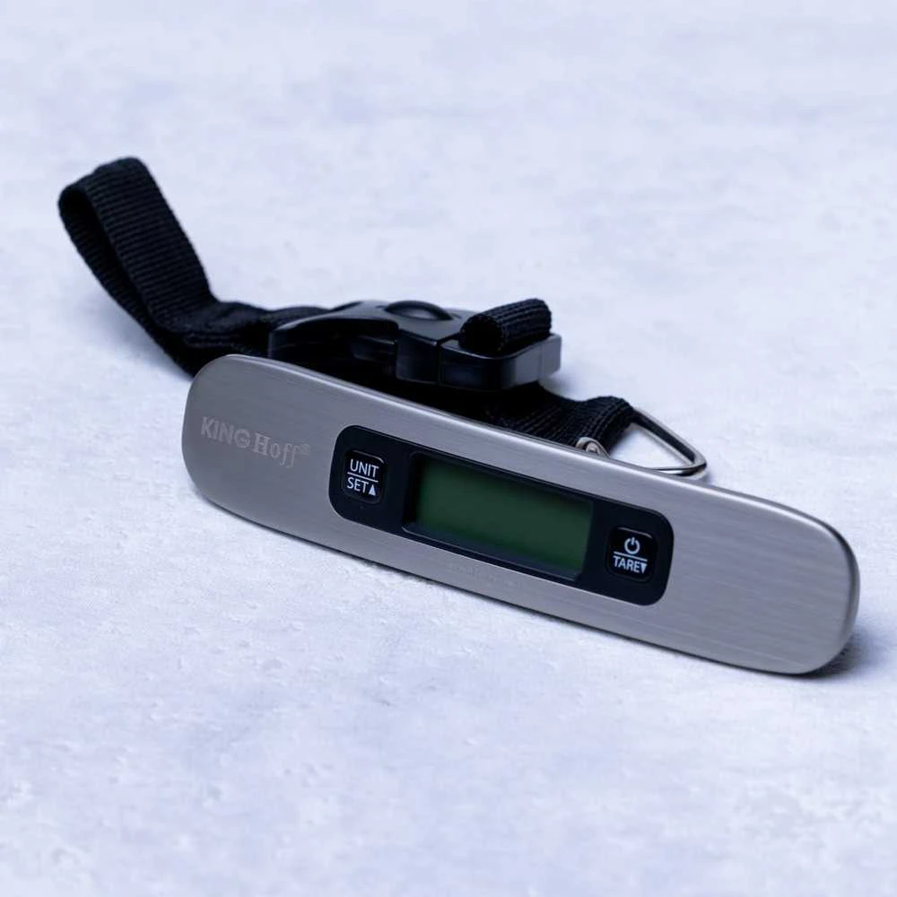Virtuvinės svarstyklės King Hoff Svarstyklės „Kinghoff“ rankinio bagažo svarstyklės 1–50 kg