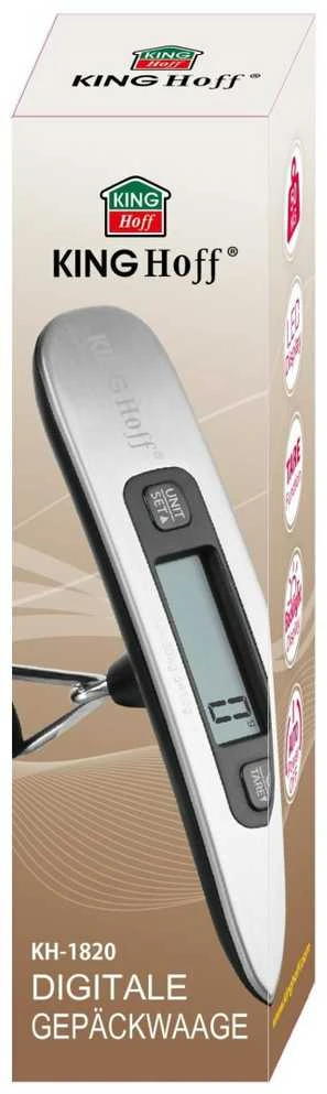 Virtuvinės svarstyklės King Hoff Svarstyklės „Kinghoff“ rankinio bagažo svarstyklės 1–50 kg