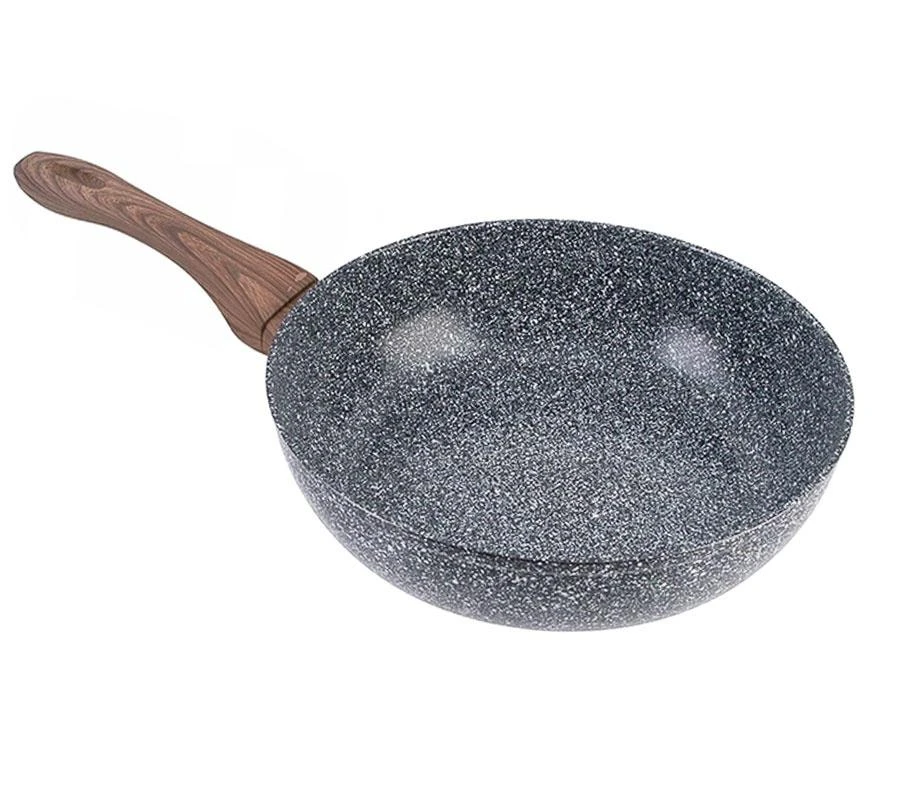 King Hoff Patelna Keptuvė su dangčiu, aliuminio, pilko marmuro, 22 cm skersmens, „Kinghoff“