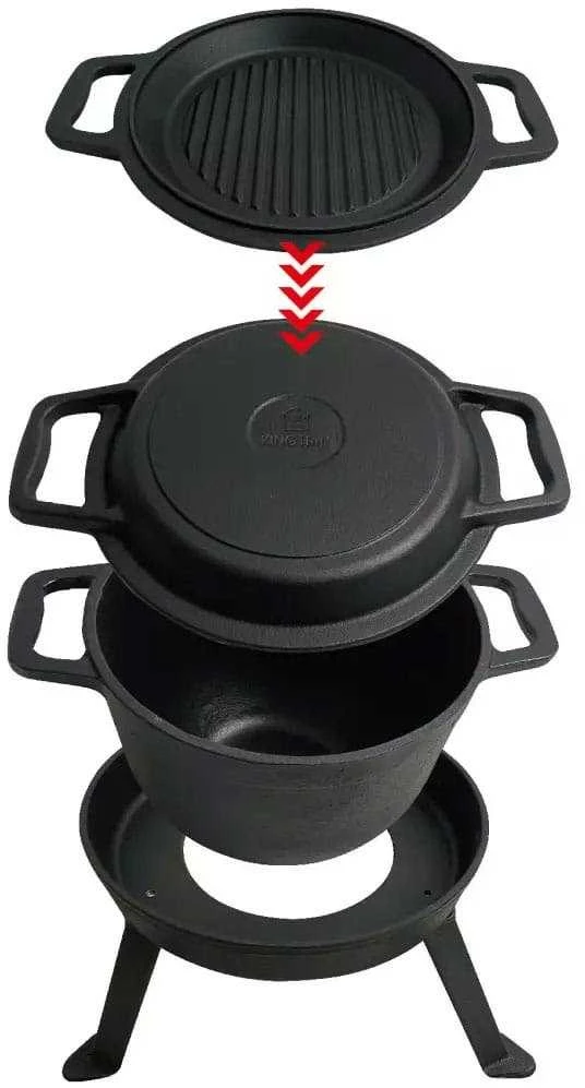 Kociołek 3 viename virdulys, ketaus, 8 l, „Kinghoff“