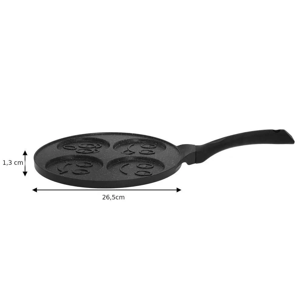 King Hoff Keptuvė blynams, blynams, aliuminio, juodo marmuro skersmuo 26,5cm kinghoff