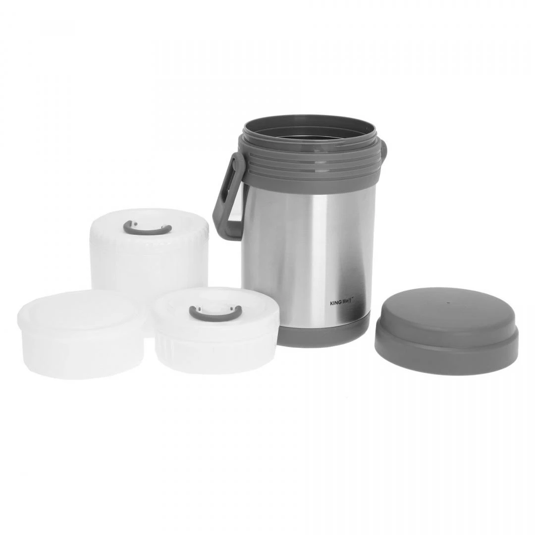 King Hoff TERMOSAS KINGHOFF 1,5L + 3 DĖŽUTĖS KH-4075