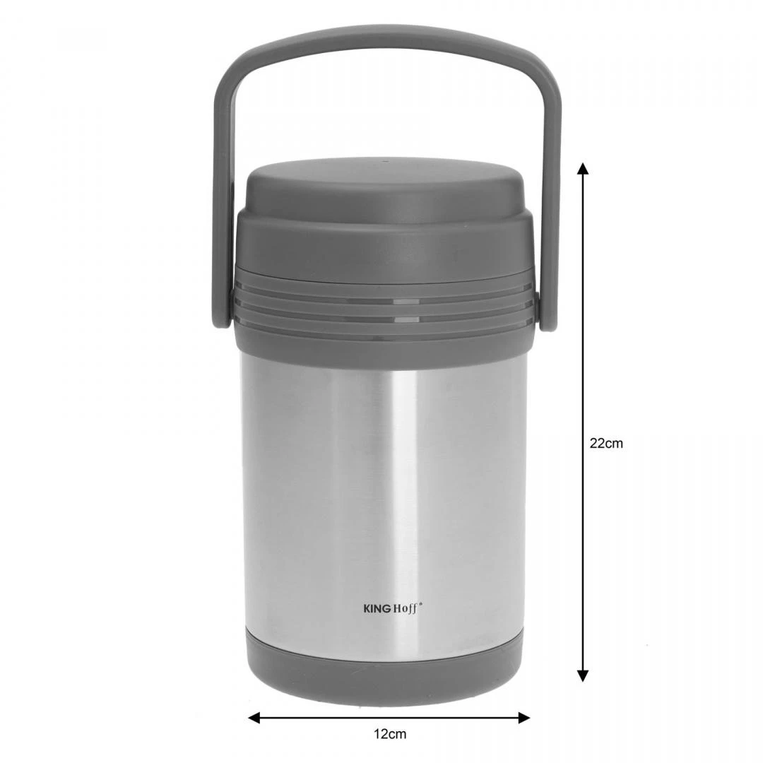 King Hoff TERMOSAS KINGHOFF 1,5L + 3 DĖŽUTĖS KH-4075