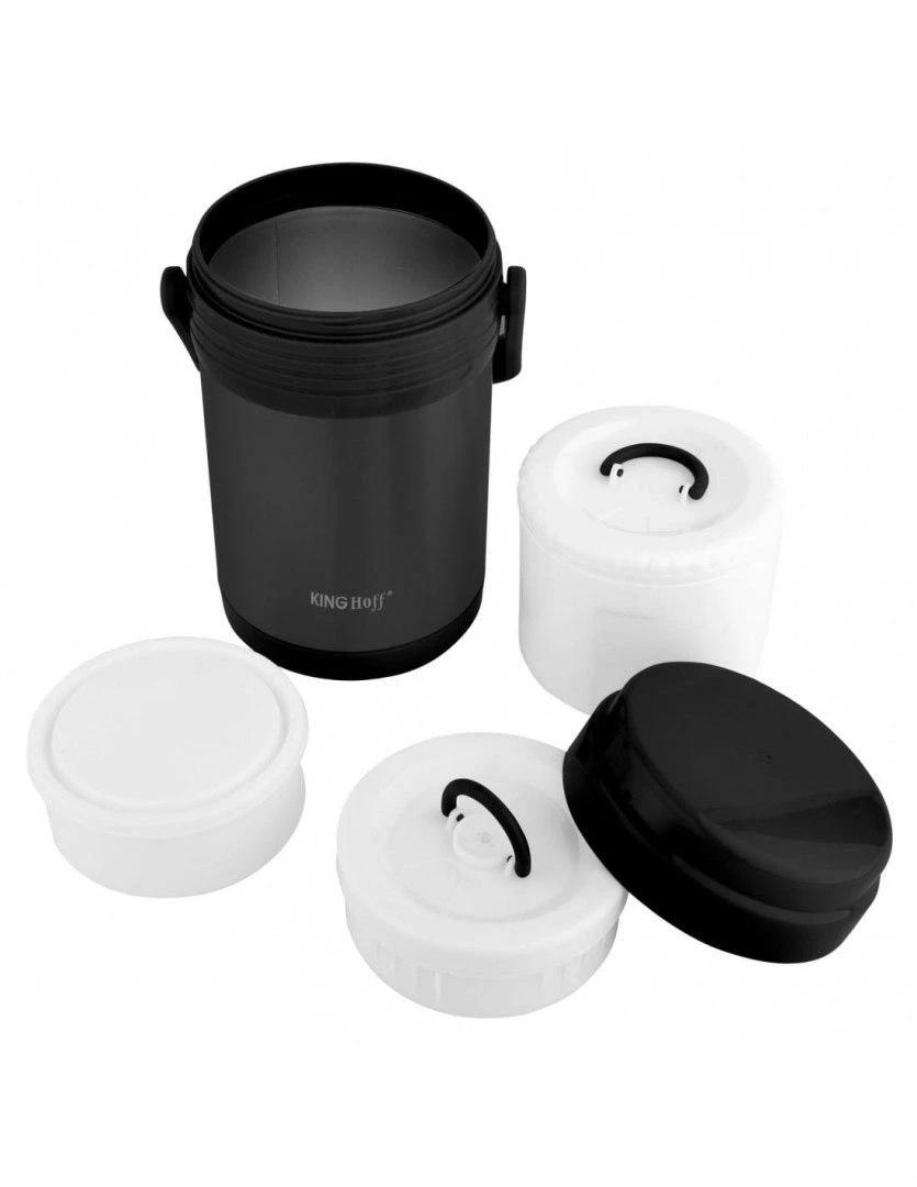 King Hoff termosas KH-1396, 1,5 l, juodas