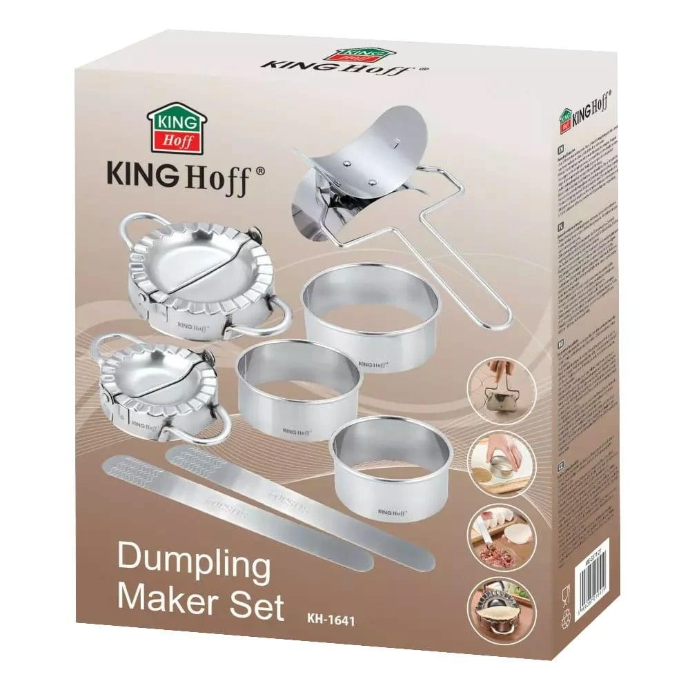 King Hoff Rinkinys Pierogi gamybos rinkinys, 8 dalys, Kinghoff plienas