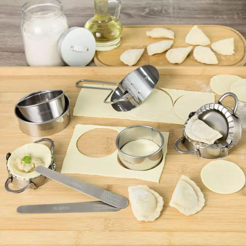 King Hoff Rinkinys Pierogi gamybos rinkinys, 8 dalys, Kinghoff plienas