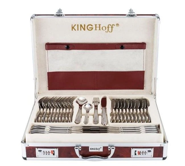 King Hoff Sztućce, Stalo įrankių rinkinys, plienas, 72 dalių, Kinghoff