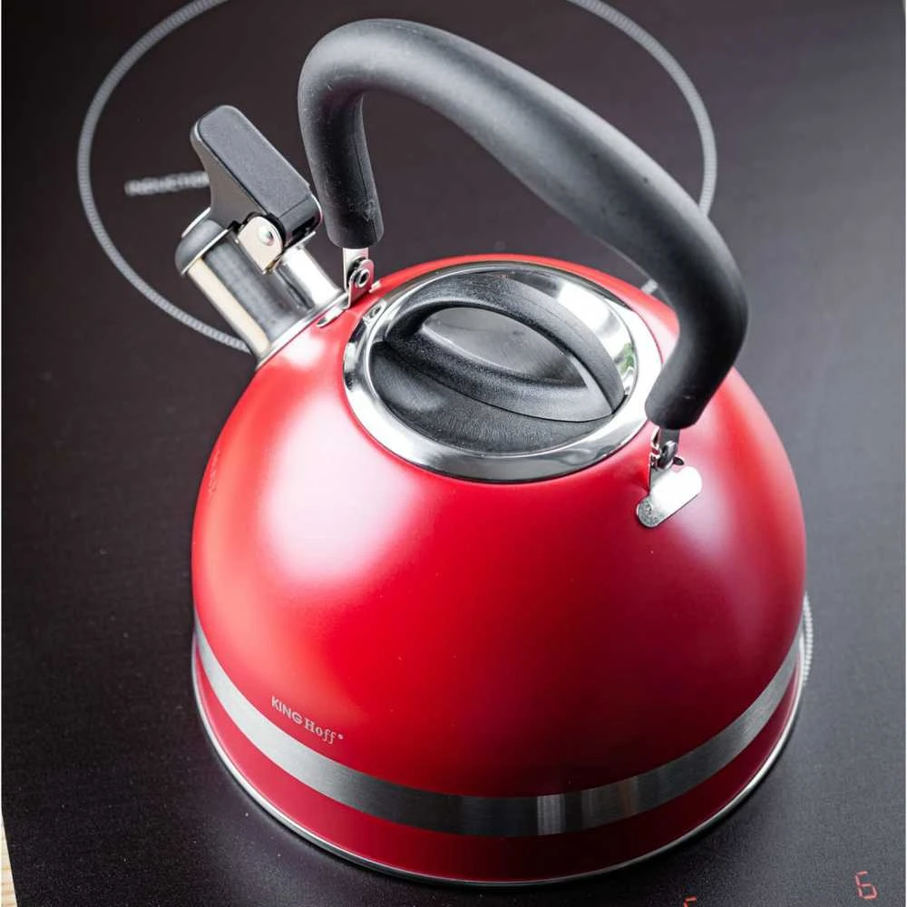 King Hoff Plieninis virdulys 1,8 L INDUKCINIS KINGHOFF KH-1853 Raudonas