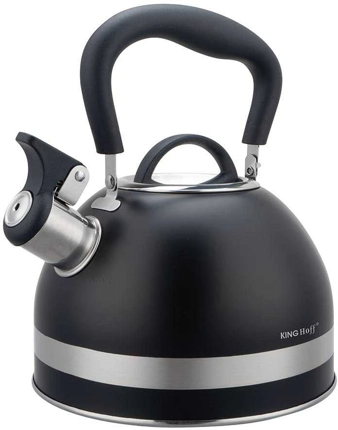 Juodas virdulys su metaline juosta 1,8l