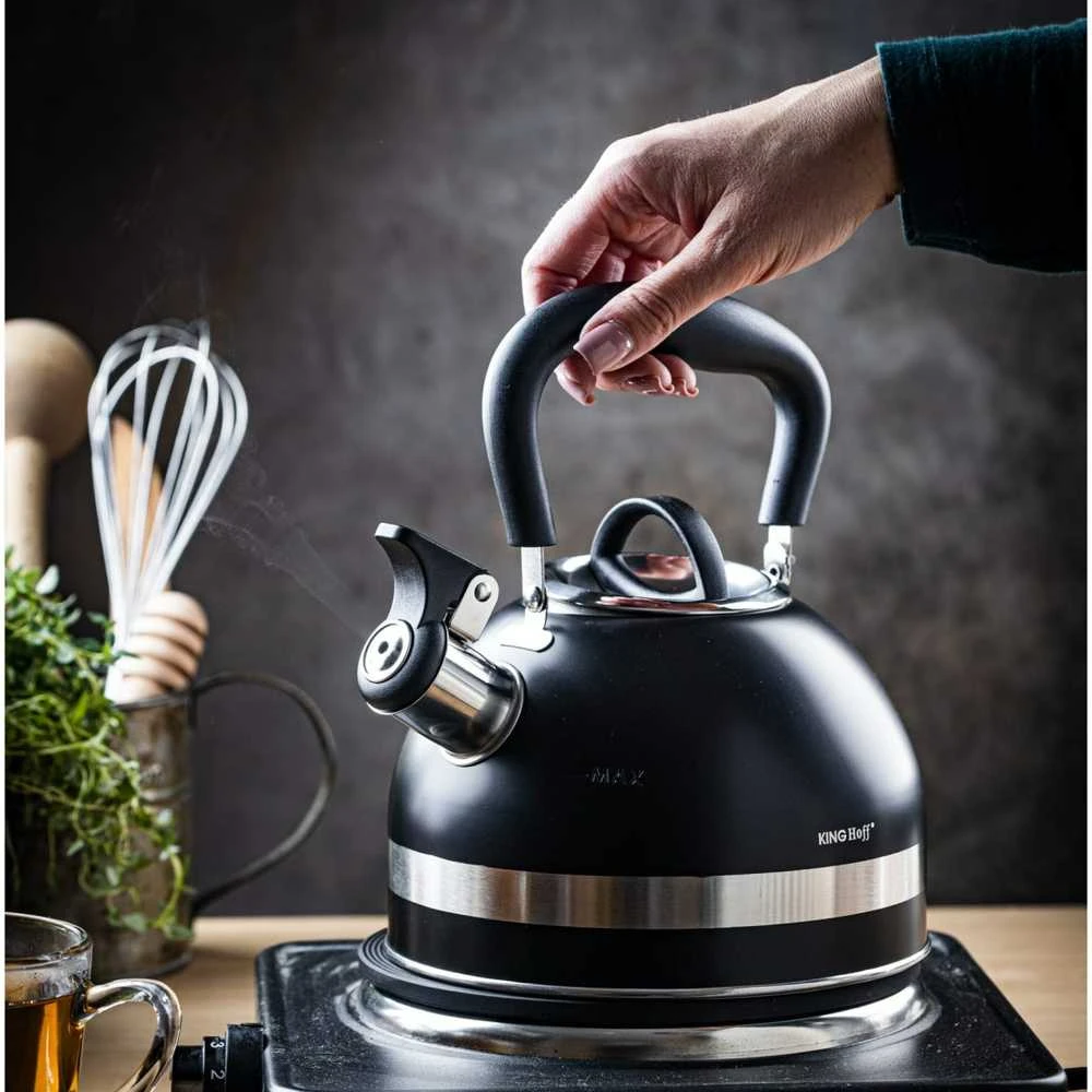 King Hoff Plieninis virdulys 1,8L INDUKCINIS KINGHOFF KH-1858 Juodas