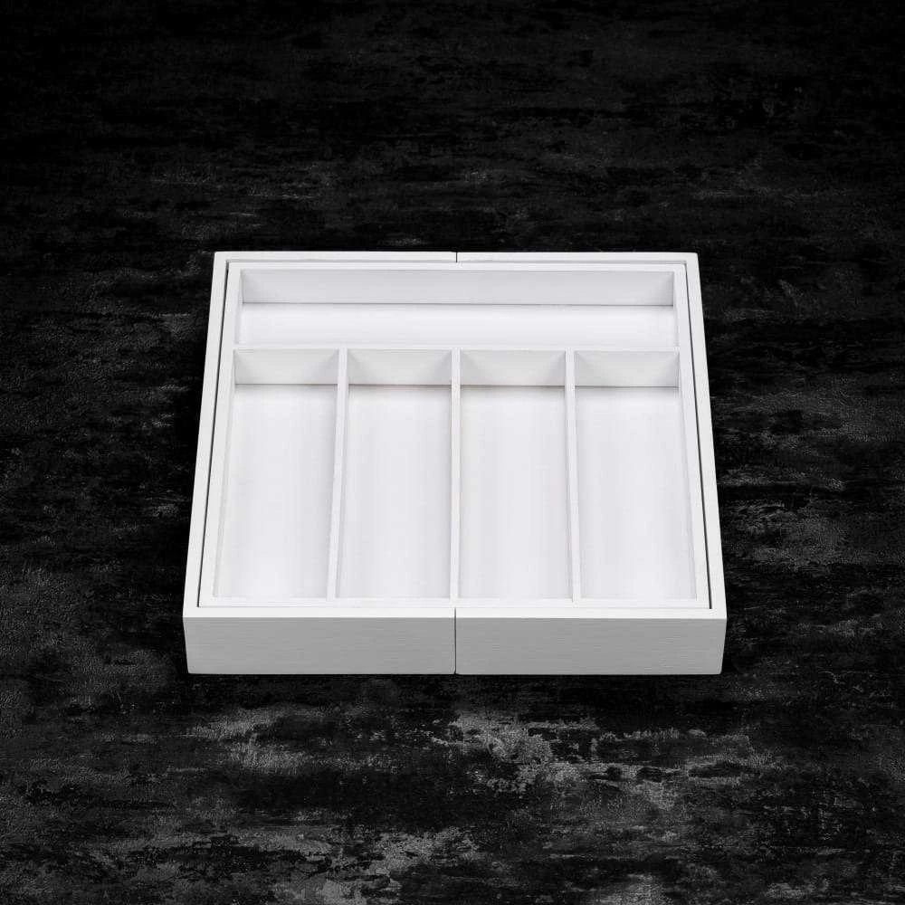 Organizer Bambukinis stalčių organizatorius, baltas, 52x31,5x5, kinghoff