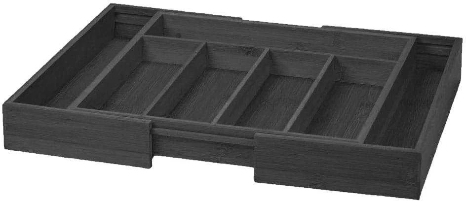 Organizer Bambukinis stalčių organizatorius, juodas, 52x31,5x5, kinghoff