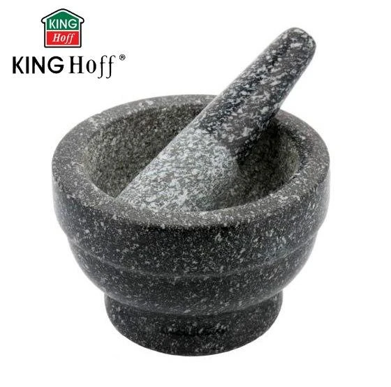 King Hoff Moździerz Grūstuvės akmenų rinkinys (2 vnt.), skersmuo 12x8 cm, Kinghoff